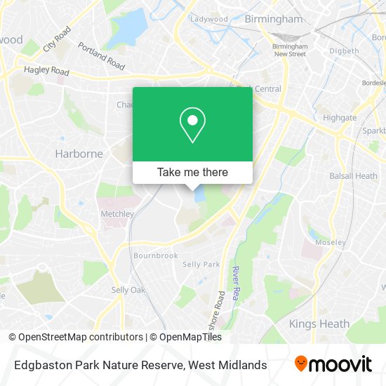 Edgbaston Park Nature Reserve map