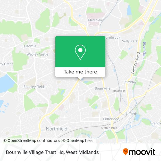 Bournville Village Trust Hq map