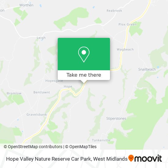 Hope Valley Nature Reserve Car Park map