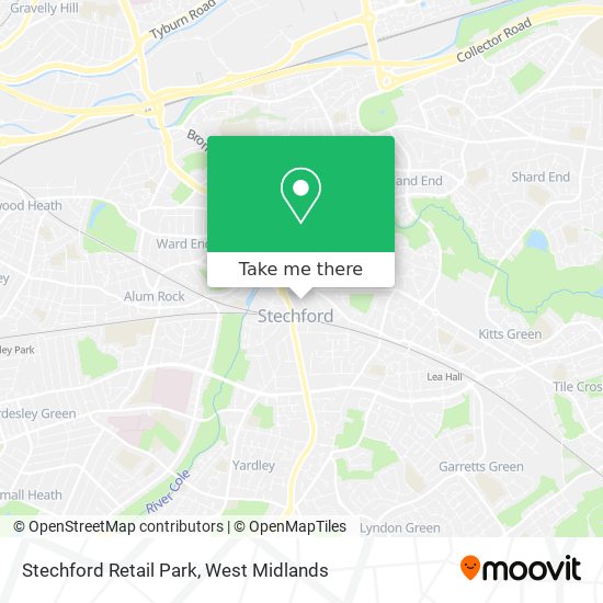 Stechford Retail Park map