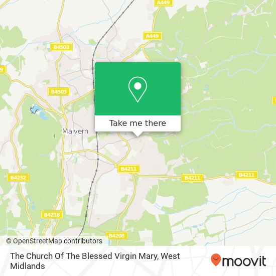 The Church Of The Blessed Virgin Mary map