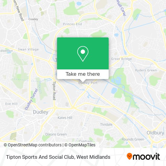 Tipton Sports And Social Club map