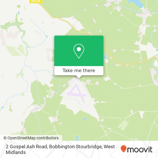2 Gospel Ash Road, Bobbington Stourbridge map