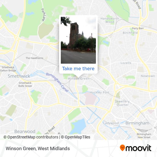 Winson Green map