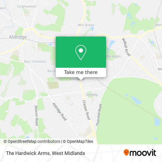 The Hardwick Arms map
