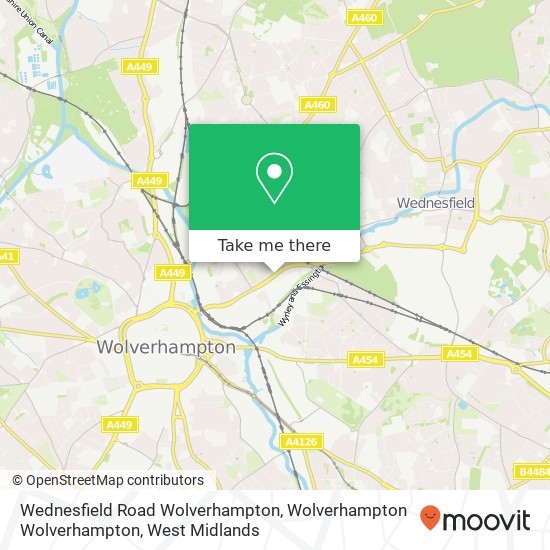 Wednesfield Road Wolverhampton, Wolverhampton Wolverhampton map