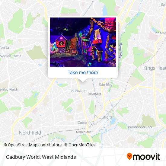 Cadbury World map