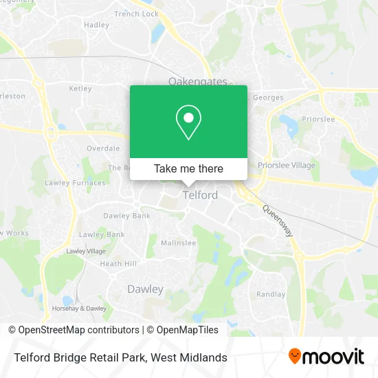 Telford Bridge Retail Park map
