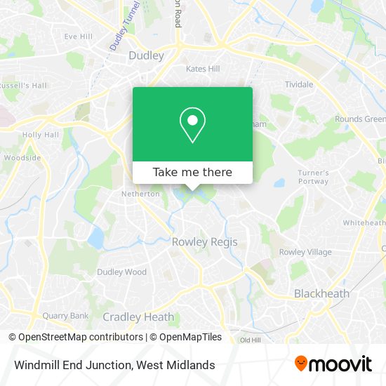 Windmill End Junction map