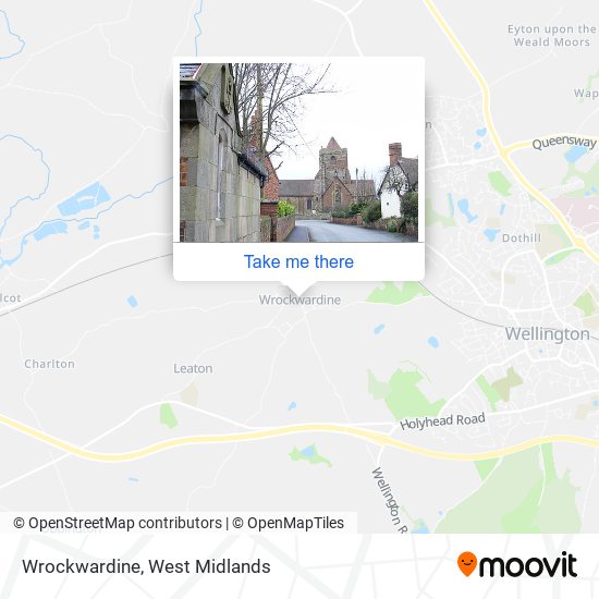 Wrockwardine map