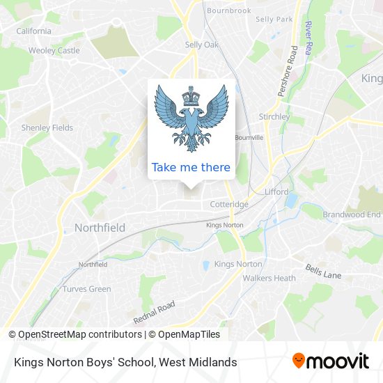 Kings Norton Boys' School map