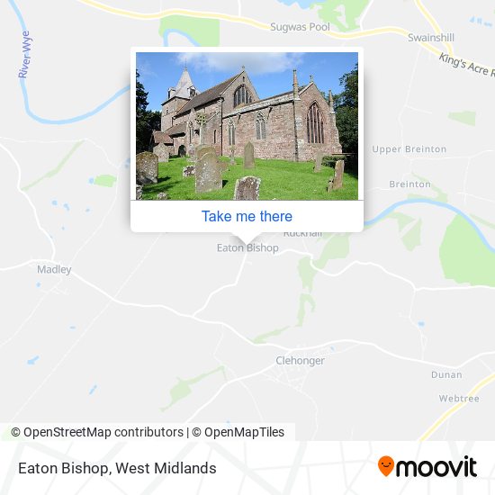 Eaton Bishop map