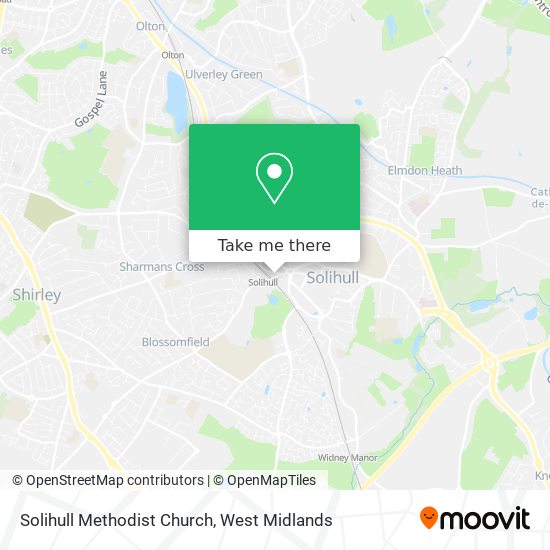 Solihull Methodist Church map