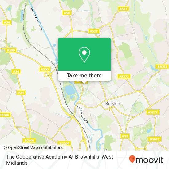 The Cooperative Academy At Brownhills map