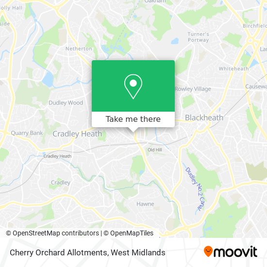 Cherry Orchard Allotments map