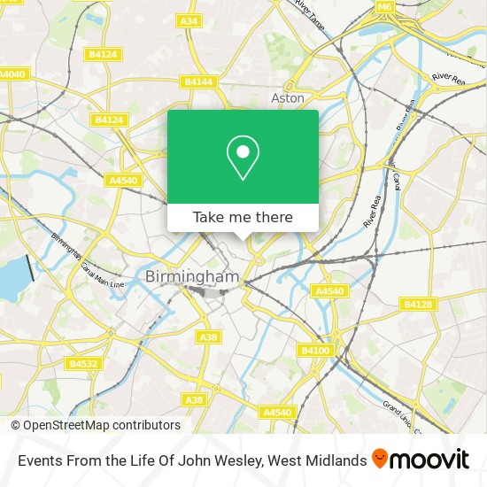 Events From the Life Of John Wesley map