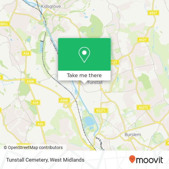 Tunstall Cemetery map