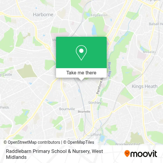 Raddlebarn Primary School & Nursery map
