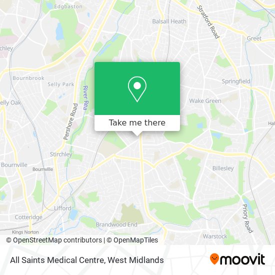All Saints Medical Centre map