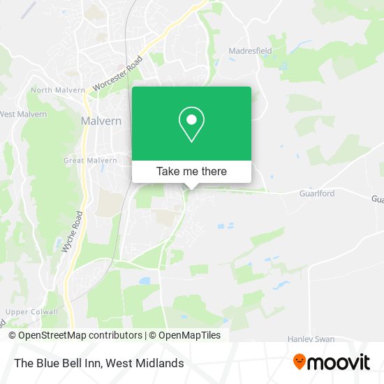 The Blue Bell Inn map