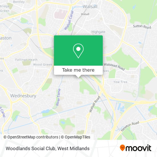 Woodlands Social Club map