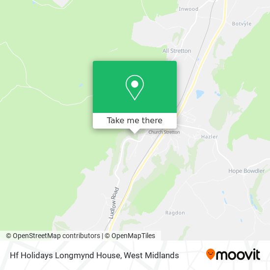 Hf Holidays Longmynd House map