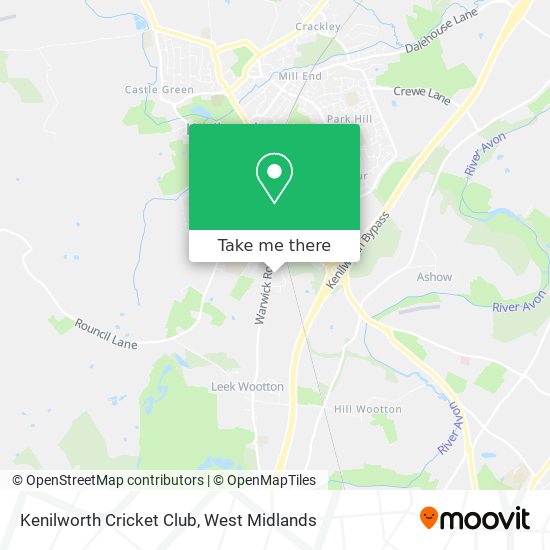 Kenilworth Cricket Club map