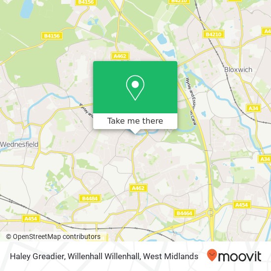 Haley Greadier, Willenhall Willenhall map