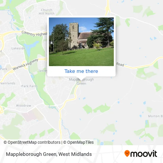 Mappleborough Green map