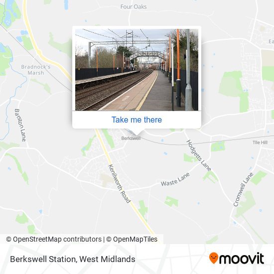 Berkswell Station map