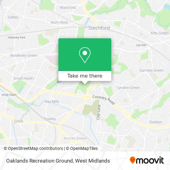 Oaklands Recreation Ground map