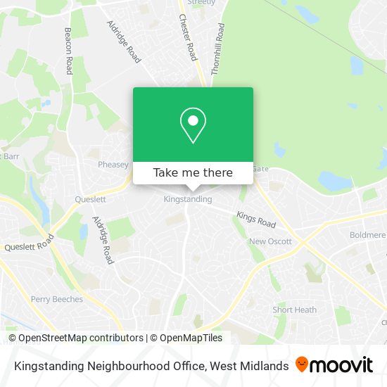 Kingstanding Neighbourhood Office map