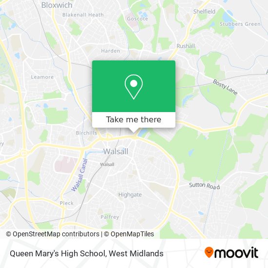 Queen Mary's High School map