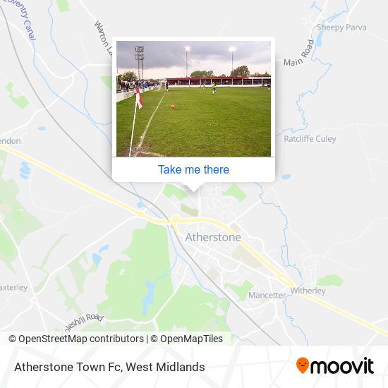 Atherstone Town Fc map