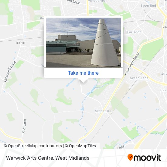 Warwick Arts Centre map