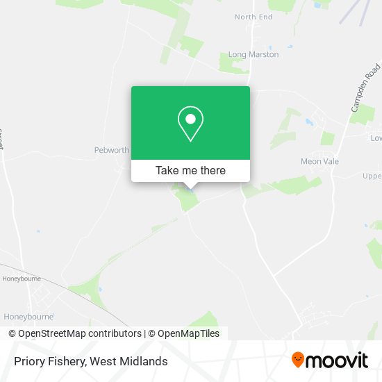 Priory Fishery map