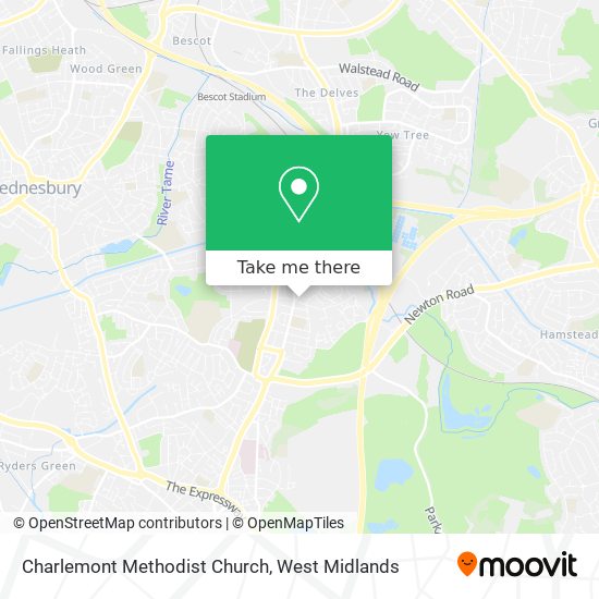 Charlemont Methodist Church map