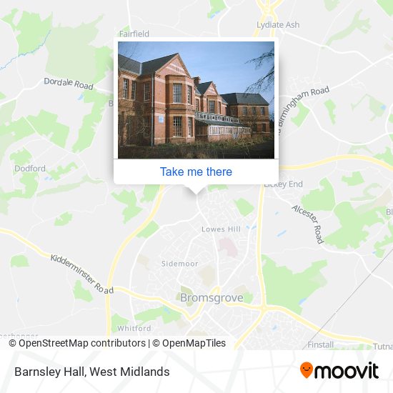 Barnsley Hall map