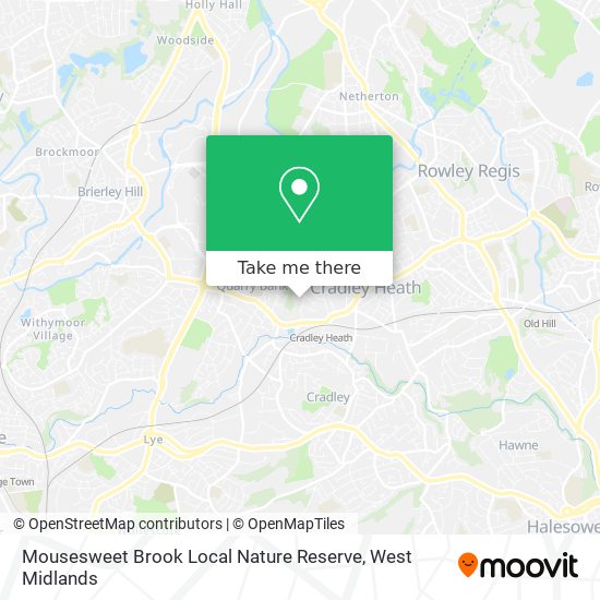 Mousesweet Brook Local Nature Reserve map