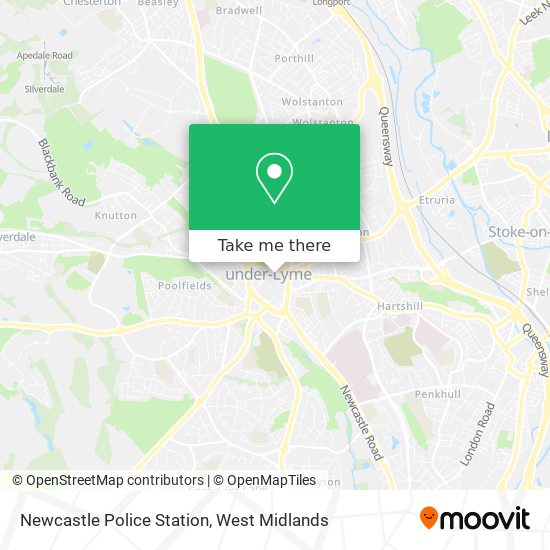 Newcastle Police Station map