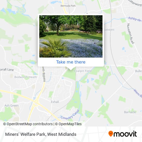 Miners' Welfare Park map