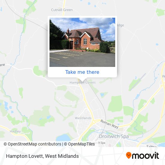 Hampton Lovett map