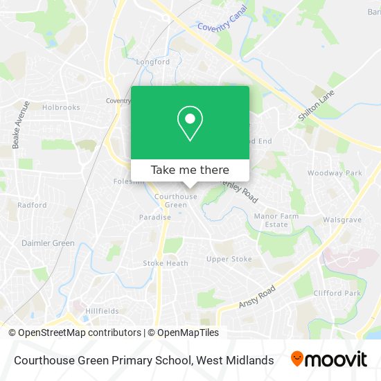 Courthouse Green Primary School map