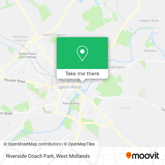Riverside Coach Park map