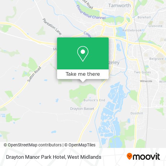 Drayton Manor Park Hotel map