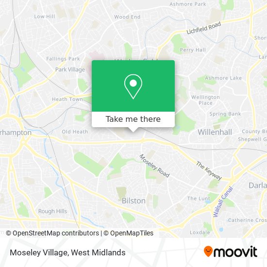 Moseley Village map