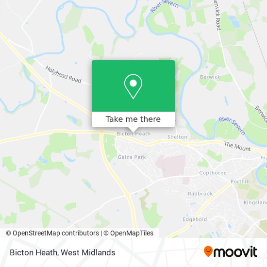 Bicton Heath map