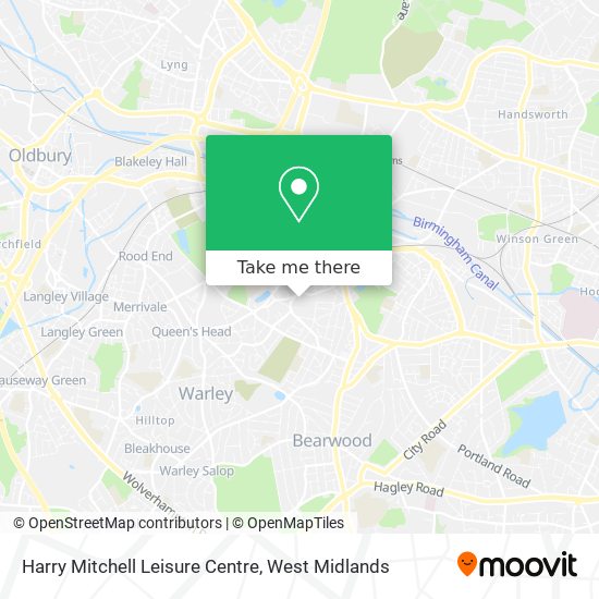 Harry Mitchell Leisure Centre map