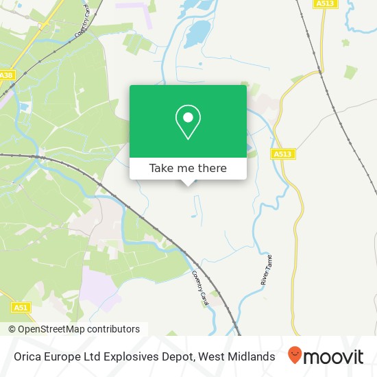 Orica Europe Ltd Explosives Depot map