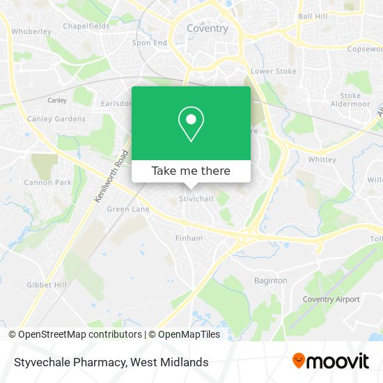 Styvechale Pharmacy map